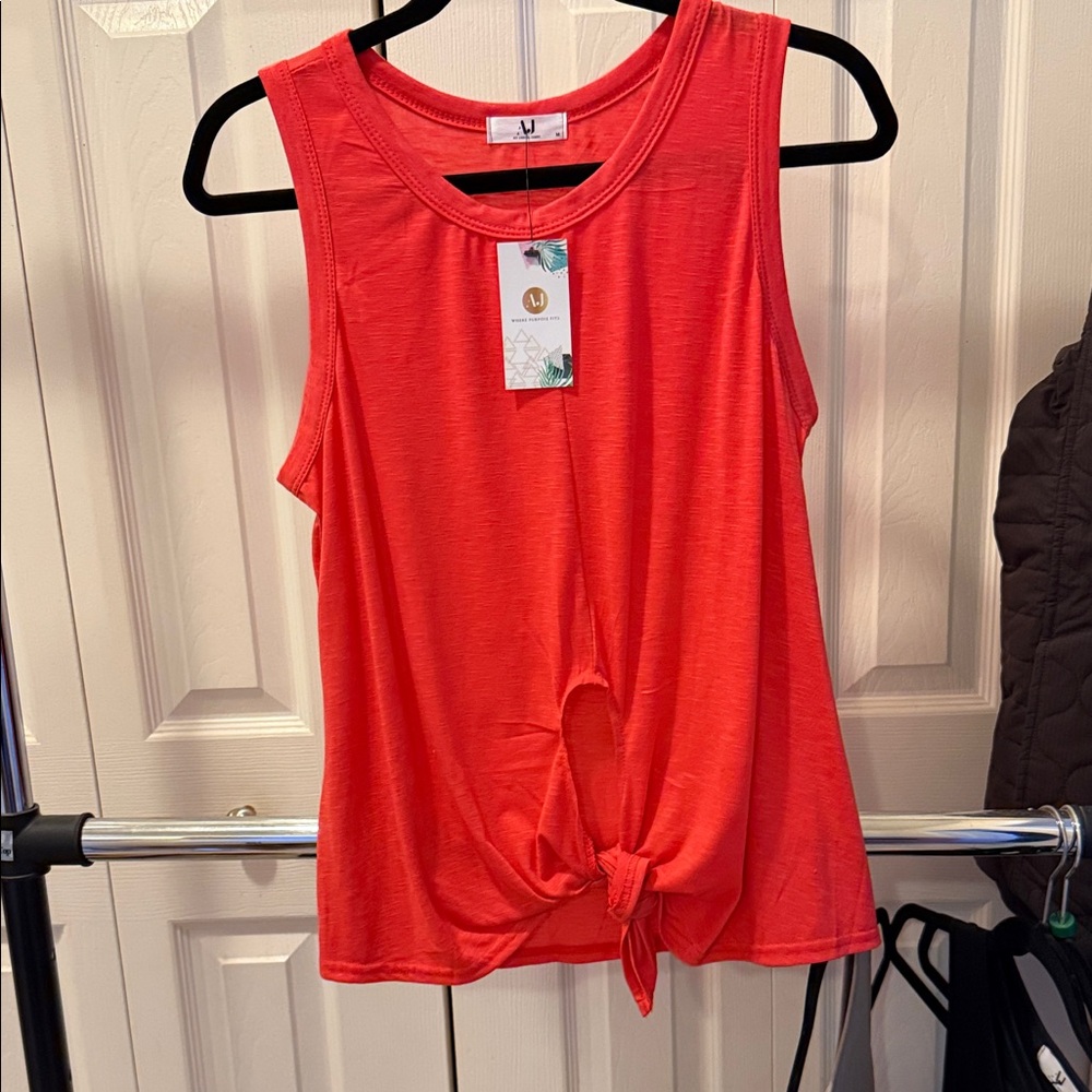 Amelia James Coral Knot-Front Tank